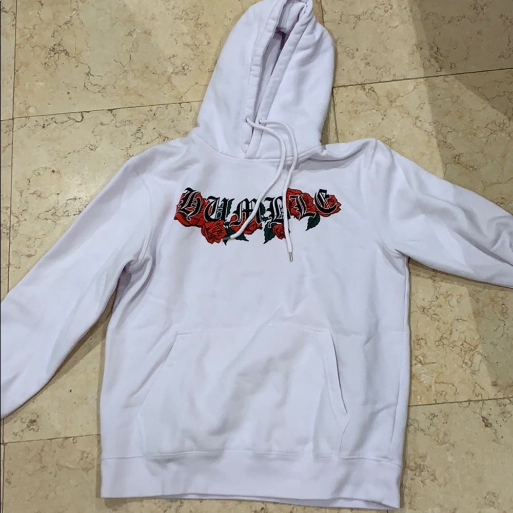 Forever 21 Mens White Pullover Hoodi